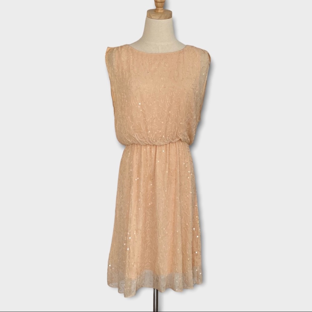 ALICE + OLIVIA Blush Pink Silk Dress Size M